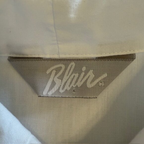 Blair Cat Print Fitted Boyfriend Shirt Woman’s Size Lg Black White Cats Cotton - Picture 4 of 12